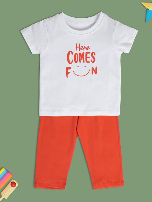 boys printed t-shirt and pajama co-ord set - 22106433 - Very Small Image - 1