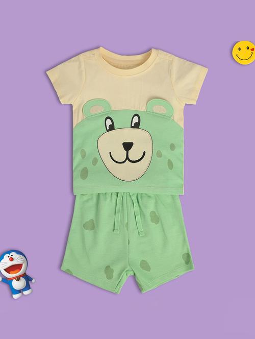 boys printed t-shirt and shorts co-ord set - 22106442 - Very Small Image - 1