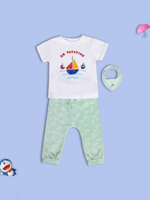 boys printed t-shirt and jogger co-ord set - 22106449 - Very Small Image - 1