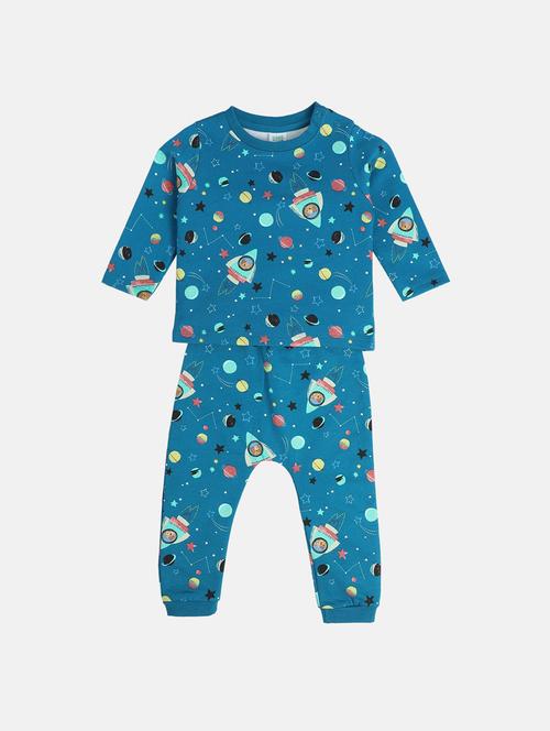 boys printed t-shirt and jogger co-ord set - 22106459 - Very Small Image - 1