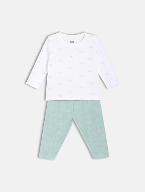 boys printed t-shirt and pajama co-ord set - 22106467 - Very Small Image - 1