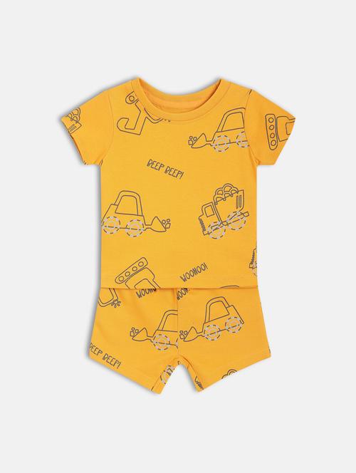 boys printed t-shirt and shorts co-ord set - 22106488 - Very Small Image - 1