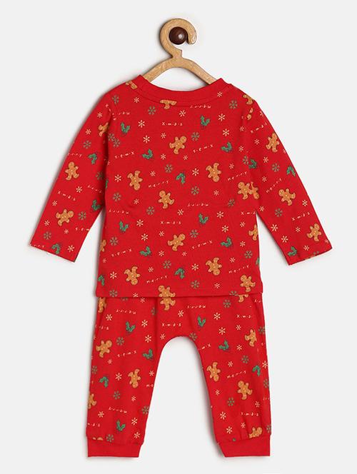 boys printed t-shirt and pajama co-ord set - 22106515 - Very Small Image - 1