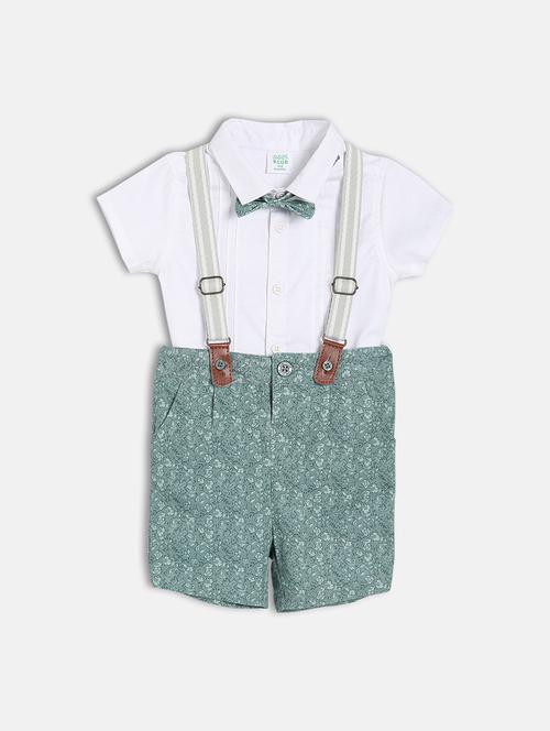 boys printed shirt and shorts co-ord set - 22106549 - Very Small Image - 1