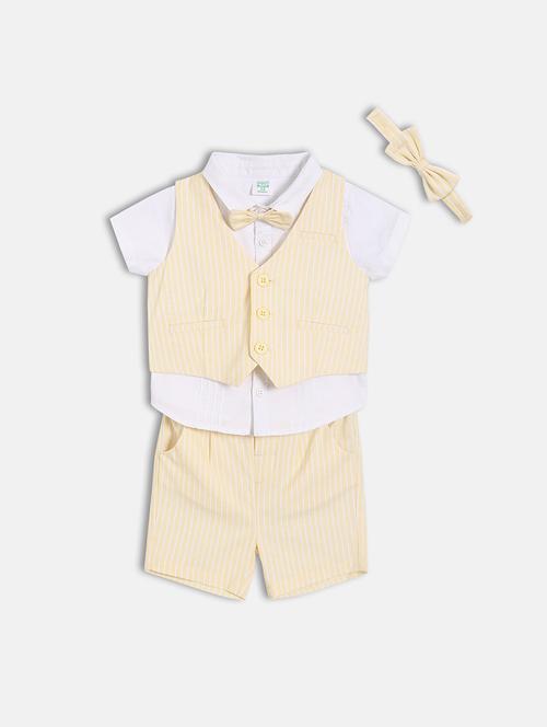boys printed shirt and shorts co-ord set - 22106551 - Very Small Image - 1