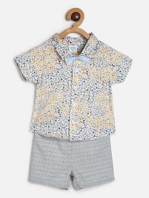kids printed shorts & shirt co-ords set - 22106563 - Very Small Image - 1