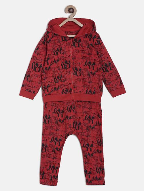 boys printed t-shirt and pajama co-ord set - 22106590 - Very Small Image - 1