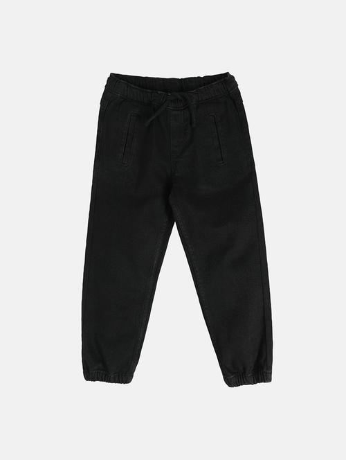 boys solid mid rise jogger - 22106616 - Very Small Image - 1
