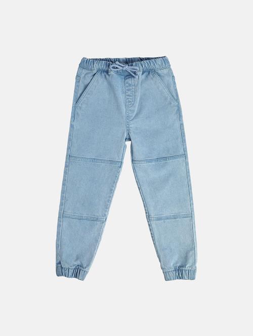 boys solid mid rise jogger - 22106624 - Very Small Image - 1