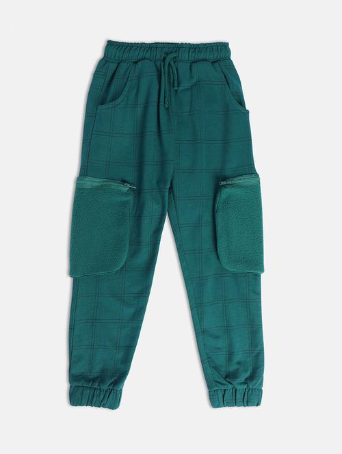 boys checkered mid rise jogger - 22106667 - Very Small Image - 1