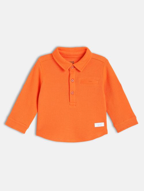 boys solid long sleeve polo t-shirt - 22106696 - Very Small Image - 1