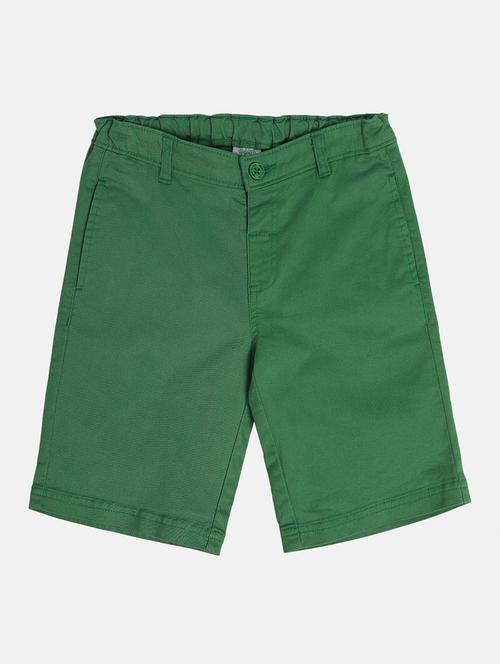 boys solid mid rise regular fit shorts - 22106725 - Very Small Image - 1