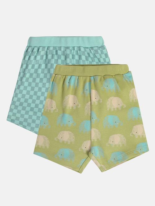 boys pack of 2 printed mid rise shorts - 22106740 - Very Small Image - 1