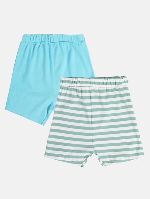boys pack of 3 striped mid rise shorts - 22106748 - Very Small Image - 1