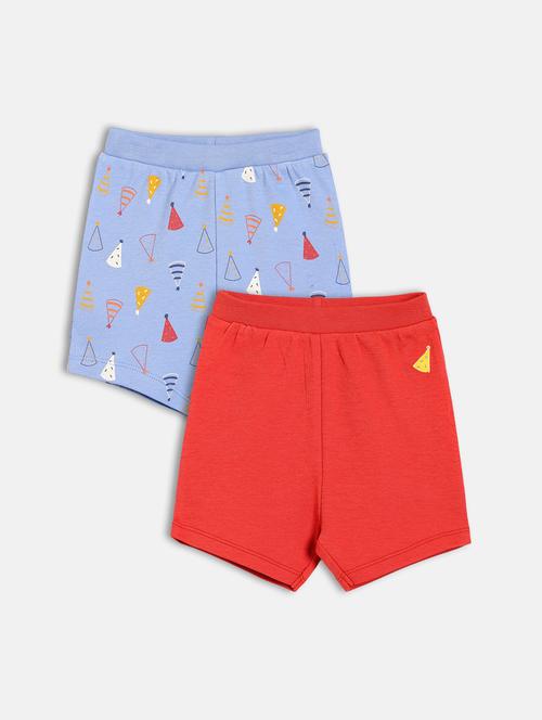 boys pack of 2 printed mid rise shorts - 22106755 - Very Small Image - 1
