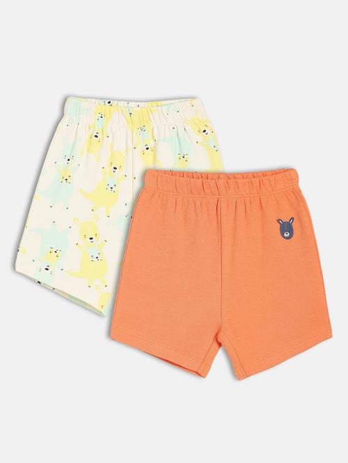 boys pack of 2 printed mid rise shorts - 22106758 - Very Small Image - 1
