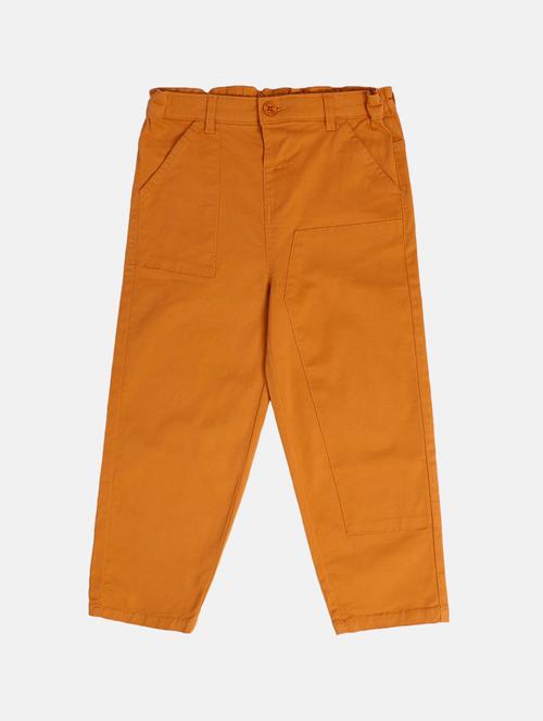 boys solid mid rise chinos - 22106785 - Very Small Image - 1