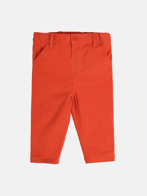boys solid mid rise chinos - 22106788 - Very Small Image - 1