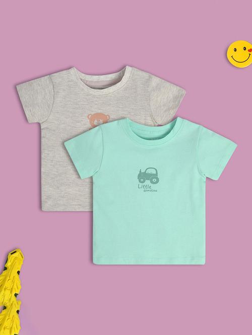 boys pack of 2 printed short sleeve t-shirt - 22106813 - Very Small Image - 1