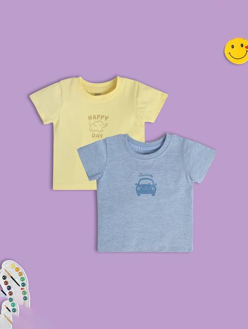 boys pack of 2 printed short sleeve t-shirt - 22106814 - Very Small Image - 1