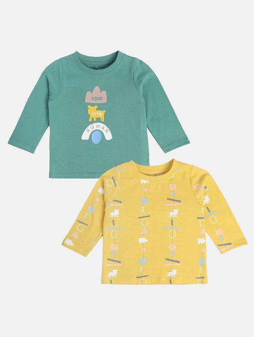 boys pack of 2 printed long sleeve t-shirt - 22106865 - Very Small Image - 1