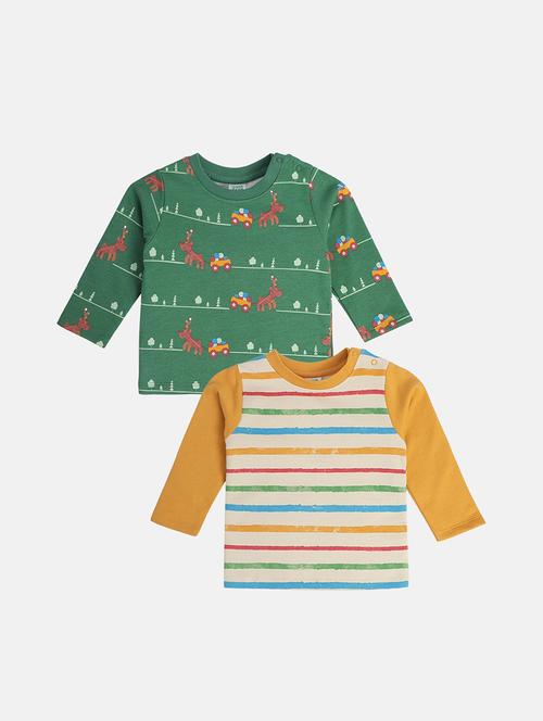 boys pack of 2 printed long sleeve t-shirt - 22106868 - Very Small Image - 1