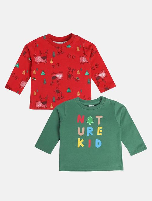 boys pack of 2 printed long sleeve t-shirt - 22106869 - Very Small Image - 1