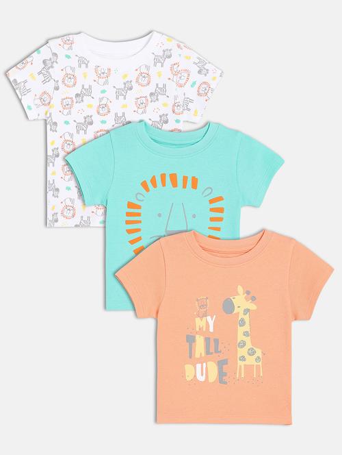 boys pack of 3 printed short sleeve t-shirt - 22106874 - Very Small Image - 1