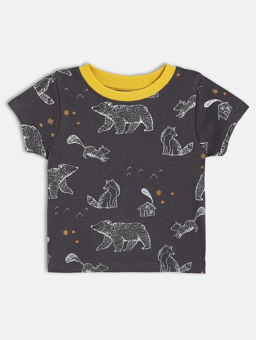 kids printed round neck t-shirt - 22106888 - Very Small Image - 1