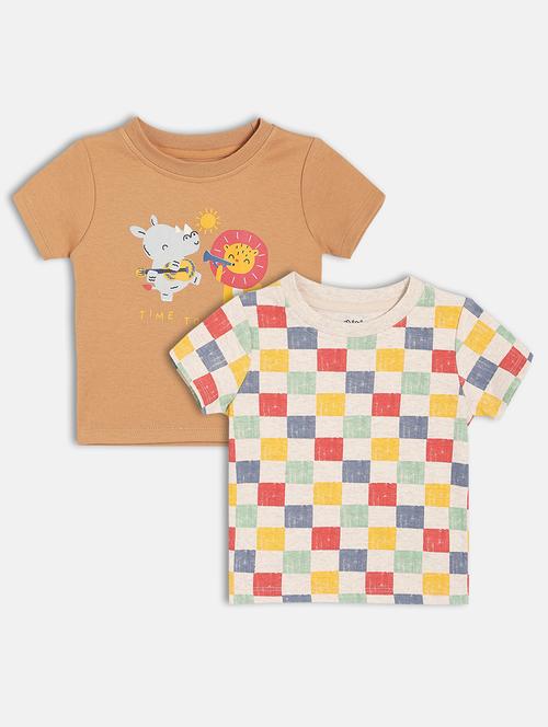 boys pack of 2 printed short sleeve t-shirt - 22106906 - Very Small Image - 1