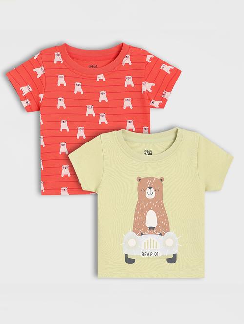 boys pack of 2 printed short sleeve t-shirt - 22106913 - Very Small Image - 1