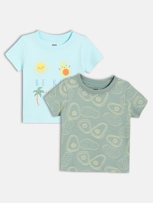 boys pack of 2 printed short sleeve t-shirt - 22106914 - Very Small Image - 1