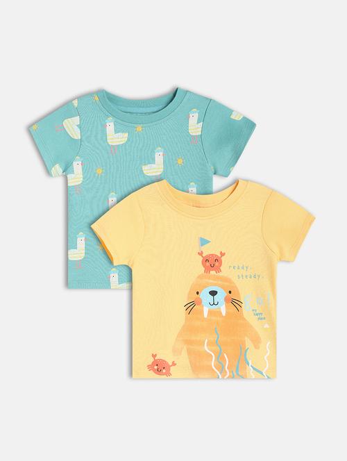 boys pack of 2 printed short sleeve t-shirt - 22106916 - Very Small Image - 1