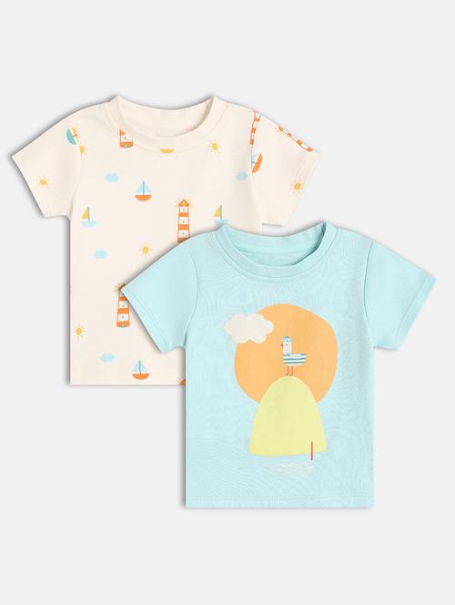 boys pack of 2 printed short sleeve t-shirt - 22106917 - Very Small Image - 1