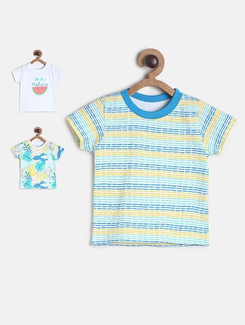 boys pack of 3 printed short sleeve t-shirt - 22106955 - Very Small Image - 1
