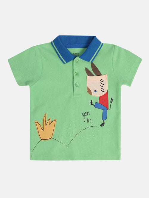 boys printed short sleeve polo t-shirt - 22106991 - Very Small Image - 1
