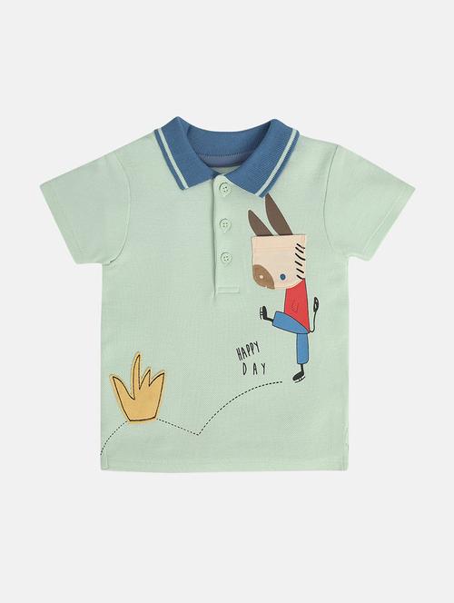 kids graphic short sleeve polo t-shirt - 22106993 - Very Small Image - 1