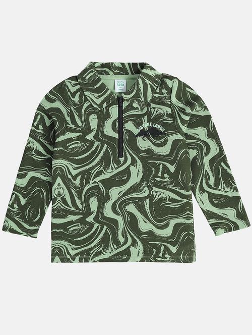 boys printed long sleeve polo t-shirt - 22107000 - Very Small Image - 1