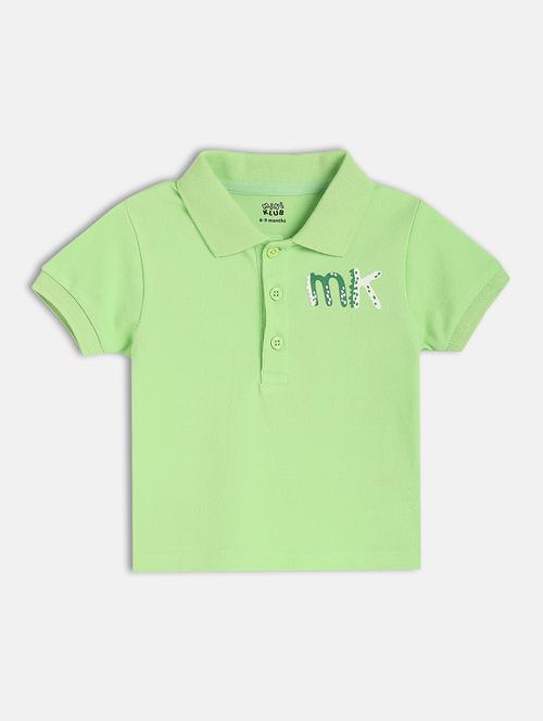 kids solid short sleeve polo t-shirt - 22107014 - Very Small Image - 1