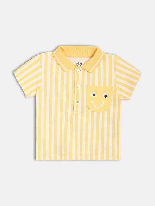 boys striped short sleeve polo t-shirt - 22107025 - Very Small Image - 1