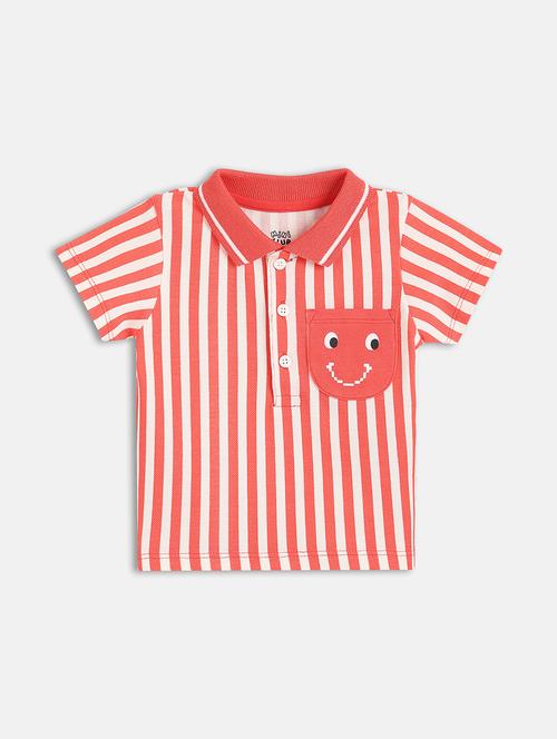 boys striped short sleeve polo t-shirt - 22107026 - Very Small Image - 1