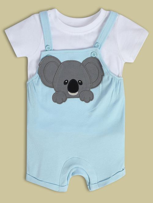 boys printed t-shirt and dungree set - 22107041 - Very Small Image - 1