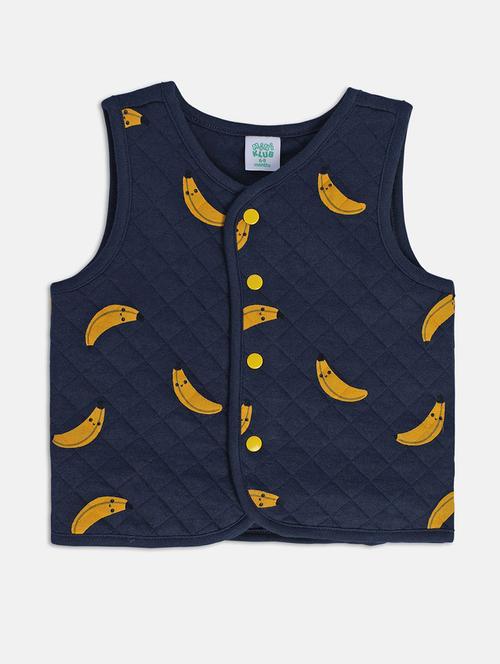 boys printed sleeveless quilted jacket - 22107067 - Very Small Image - 1