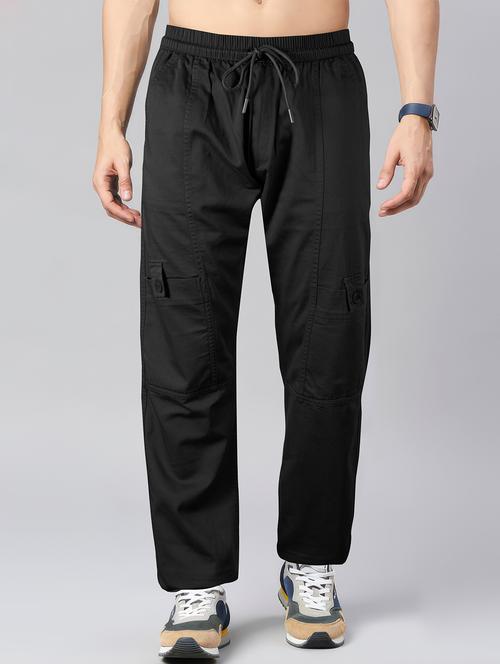 men solid mid rise regular fit cargo - 22107381 - Very Small Image - 1