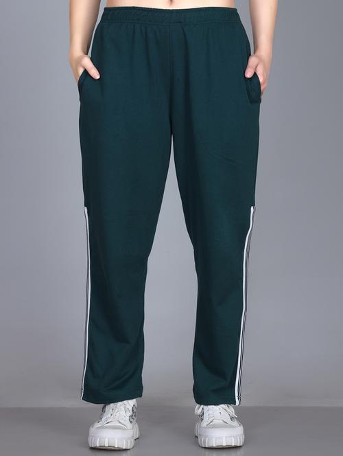 women solid mid rise regular fit track pant - 22107415 - Very Small Image - 1