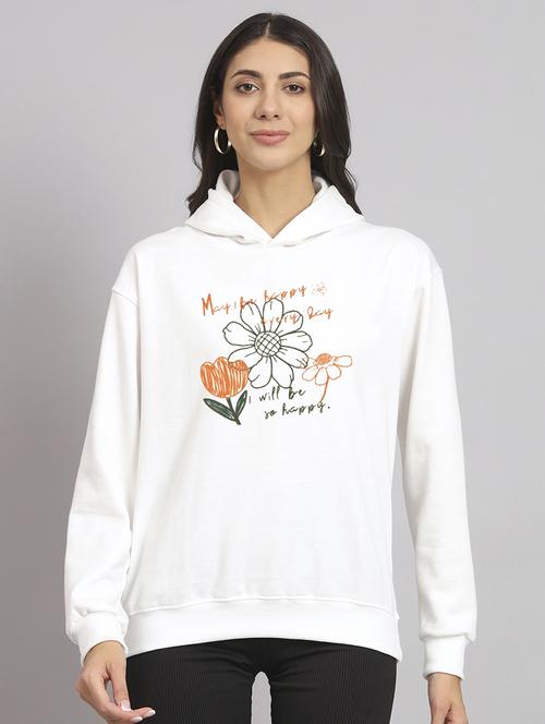 women printed long sleeve hooded sweatshirt - 22107503 - Very Small Image - 1