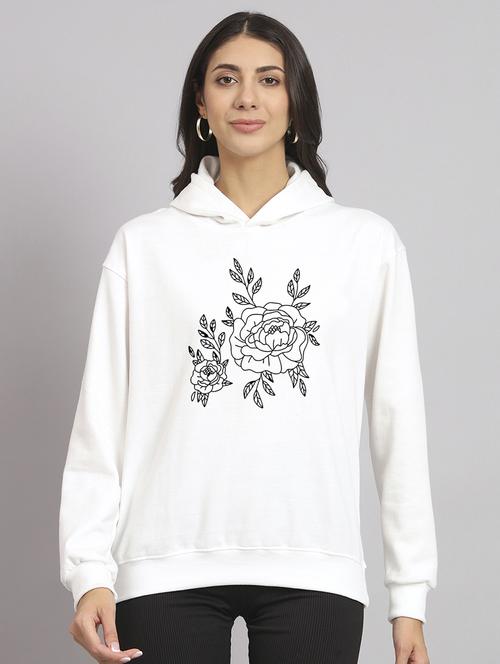 women printed long sleeve hooded sweatshirt - 22107506 - Very Small Image - 1
