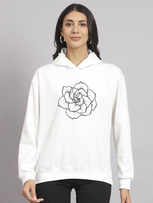 women printed long sleeve hooded sweatshirt - 22107507 - Very Small Image - 1