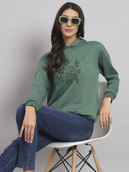 women printed long sleeve hooded sweatshirt - 22107509 - Very Small Image - 1