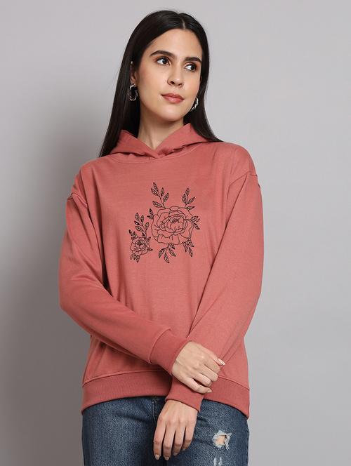 women printed long sleeve hooded sweatshirt - 22107518 - Very Small Image - 1